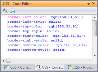 Highlight all CSS code in the editor and DELETE it