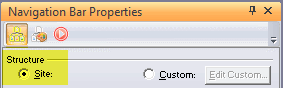 Site Structure Nav Bar
