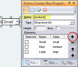 Creating a size drop down for your mals-e product