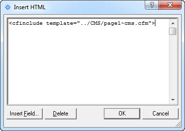 ColdFusion Include