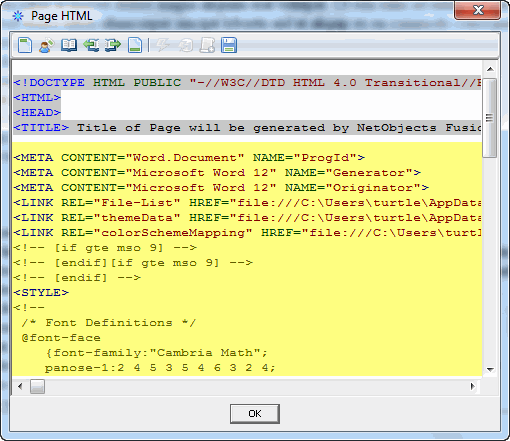 Remove inserted formating