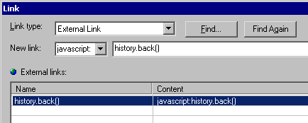 Creating back link Creating back link