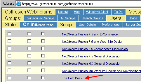 Web based forum Help Desk Web based forum Help Desk