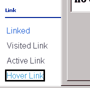 Link Settings in Style View Text Tab