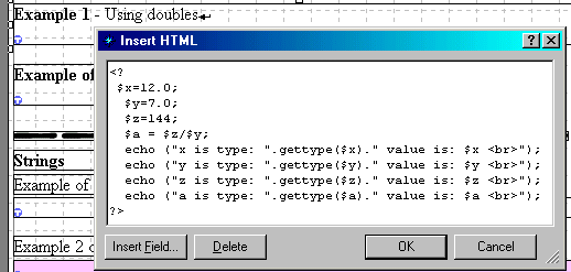 See how integers and doubles get easily amended in PHP