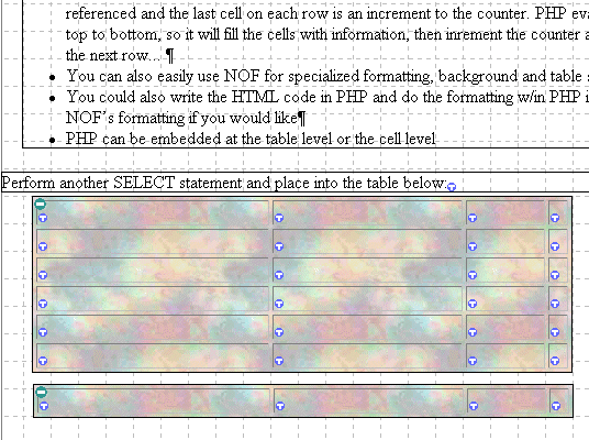 Dynamic tables.....