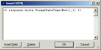 HTML-insertASP-date