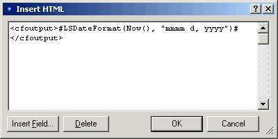 HTML-insert the CF-date code