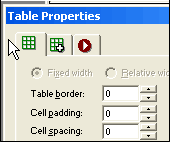 Figure 11 — Border, padding, and spacing set = 0. Figure 11 — Border, padding, and spacing set = 0.