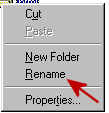 Rt click to show Rename in menu